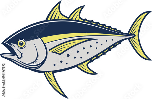 Illustration of a tuna fish