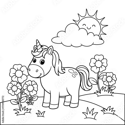 simple children's coloring book