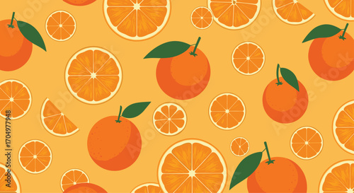A vibrant collection of fresh oranges and citrus slices. 