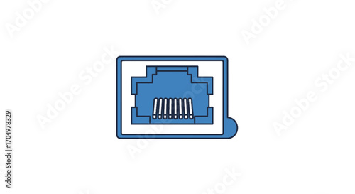 Ethernet port icon for network connectivity.