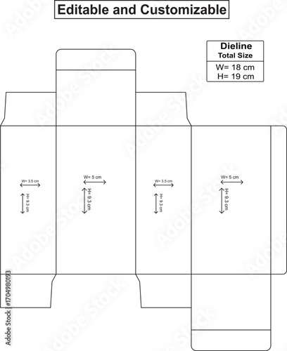 Dieline template, box template design,diecute design. medicine box design