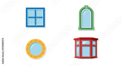 Assortment of Window Styles and Designs.