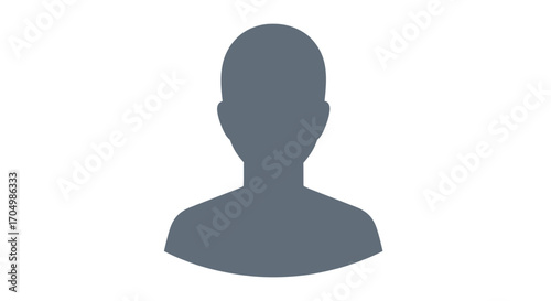Gray silhouette of an anonymous person icon.