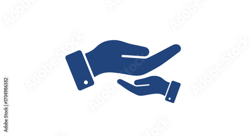 Hands symbolizing care support and assistance to others in need.