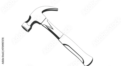 Claw Hammer Tool for Construction and DIY Projects.