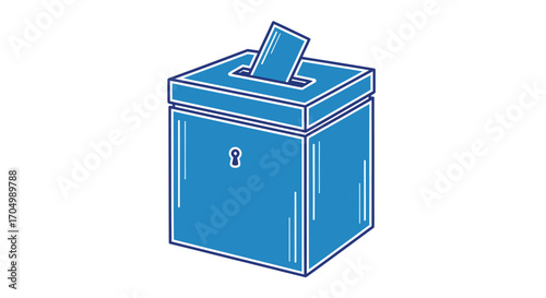 Voting Box Illustration.