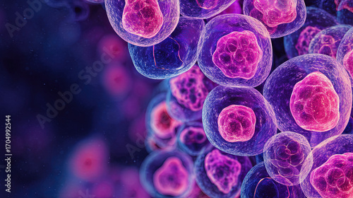 Pink and purple cellular bubbles closeup texture