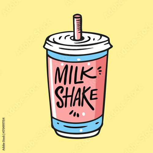 Enjoy a Delicious Milkshake Crafted in Bright and Vibrant Colors to Satisfy Your Cravings