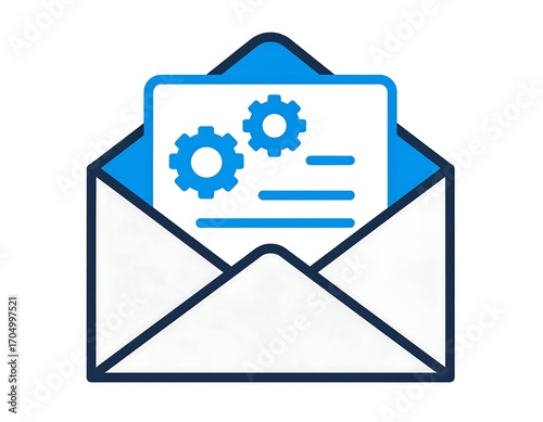 Email with settings or configuration