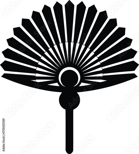 vintage fan isolated on white