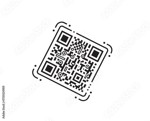 qr code on the screen