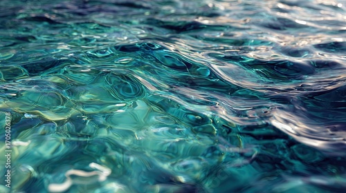 Fototapeta Naklejka Na Ścianę i Meble -  Blue And Green Water Backgrounds hyper-realistic art to fantastical and abstract designs Photography,