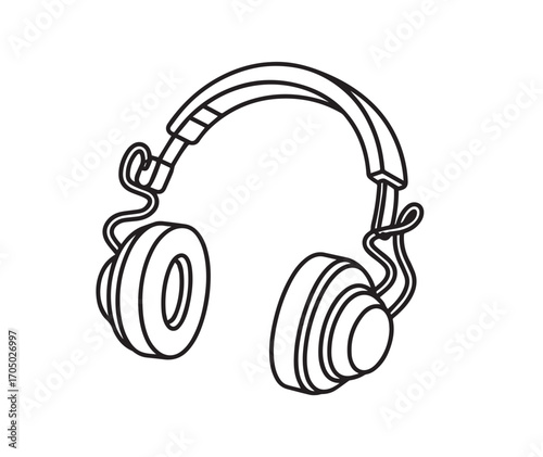 headphones vector illustration