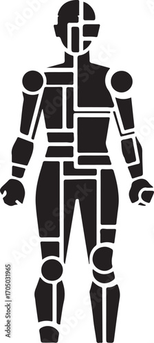 Geometric Humanoid Silhouette Vector

Abstract Human Figure with Shapes Polygonal Human Body Outline

Modern Geometric Robot Graphic