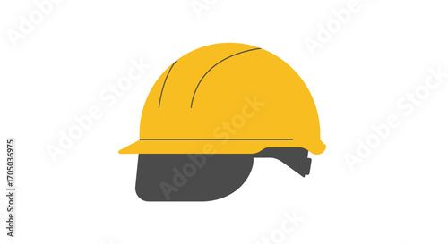 yellow hard hat and gloves