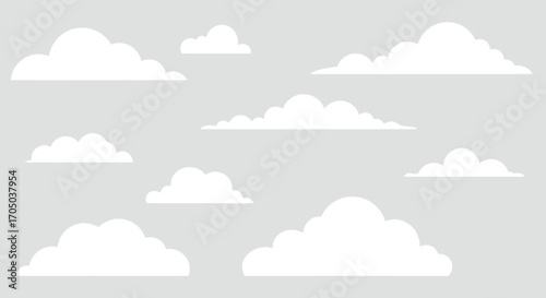 clouds on the blue sky