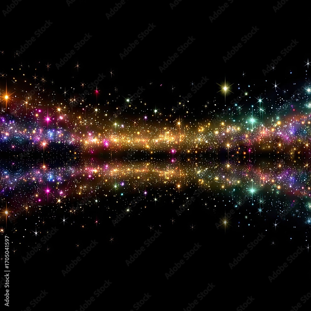 Obraz premium Blurred Light Streaks on Black