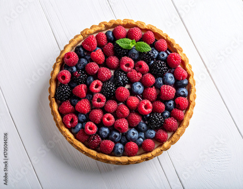 Berry tart, Generated image