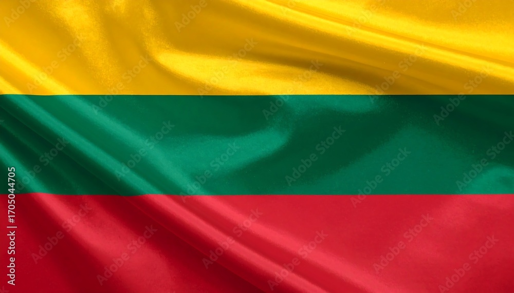 Naklejka premium flag of Lithuania