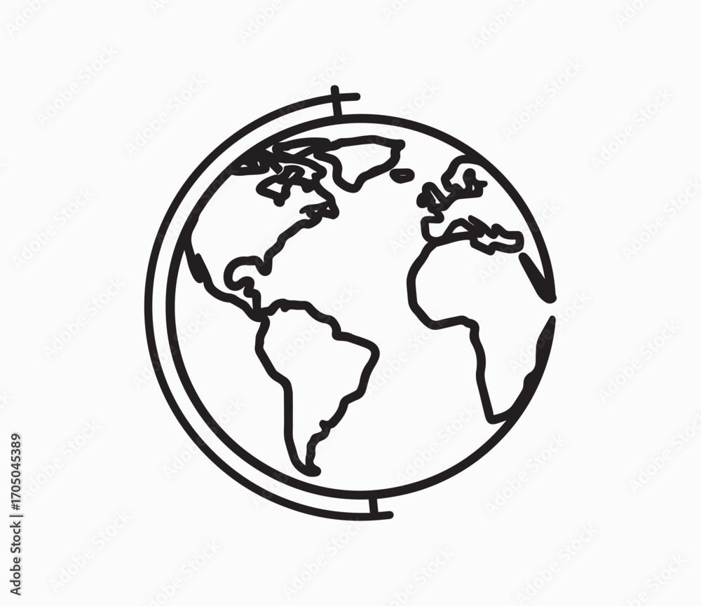 Naklejka premium earth globe vector