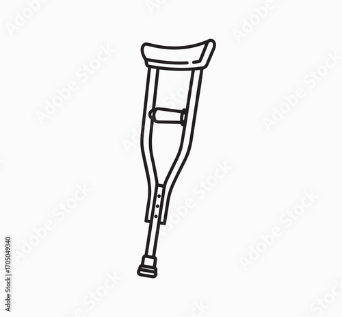 crutches isolated on white