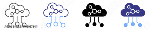 network simulator icon set multiple style