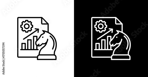 Strategic Planning Icon Set Multiple Style Collection