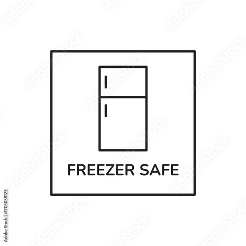 Low Temperature Freezer Compatibility Symbol Vector Graphic
