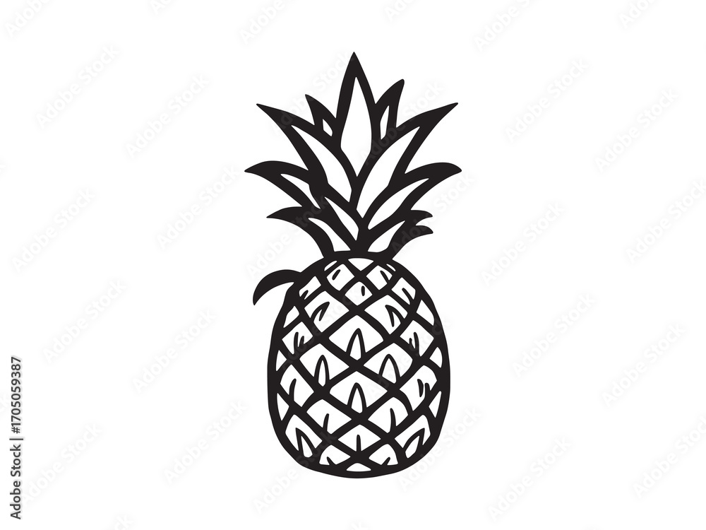 Fototapeta premium Pineapple Paradise Inspires Fun Island Adventures