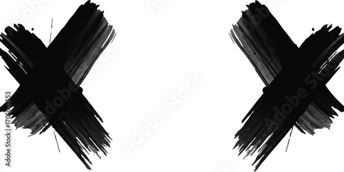 Top part of an irregular dark shape on a white background