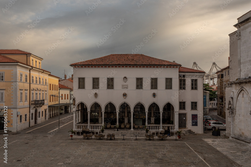 Naklejka premium Early morning in Koper, Slovenia