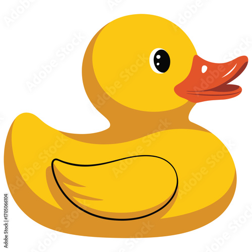 rubber duck isolated on white