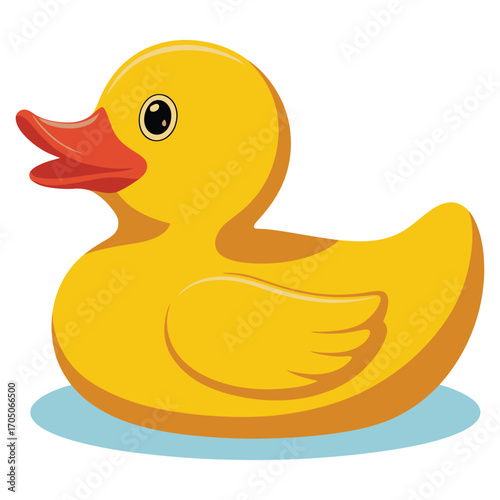 rubber duck isolated on white