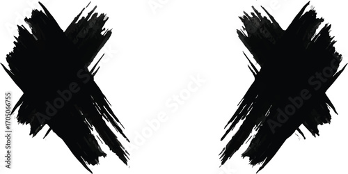 Abstract silhouette of a fictional creature with multiple ears on white background