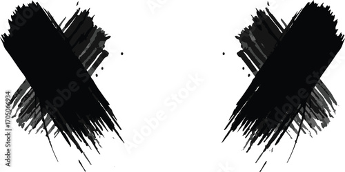 Abstract silhouette of a tree branch against a white background