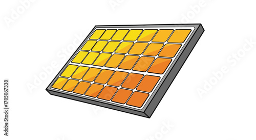 Vector illustration of solar panel