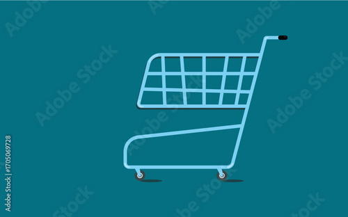shopping cart vector illustration icon 