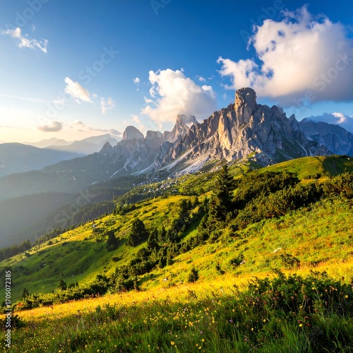Mountain vista at sunset (6)