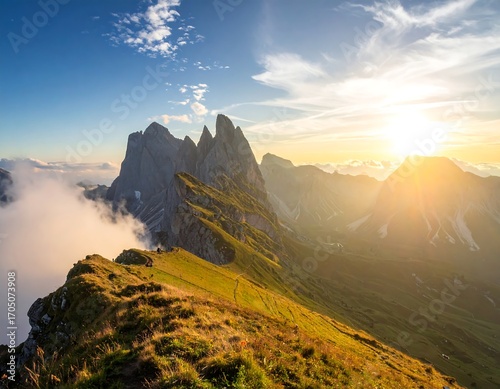 Mountain vista at sunset (8)