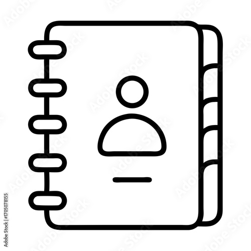 Contacts address book icon transparent background 