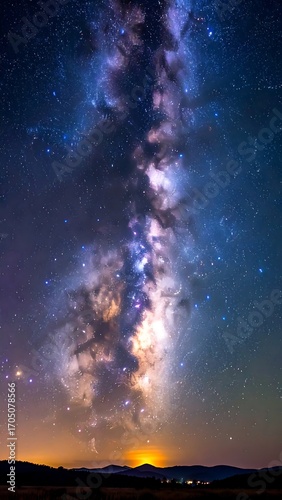 Night sky, milky way, stars