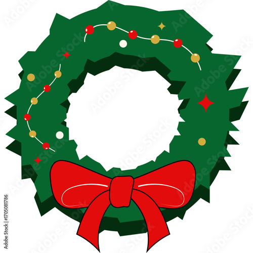 Christmas Green Wreath Decoration