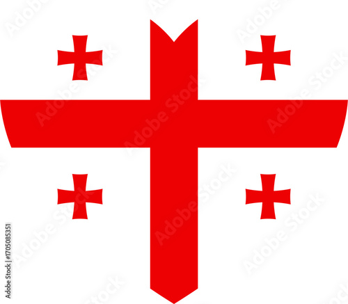 Georgian national flag