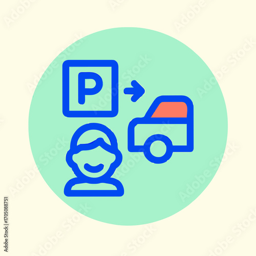 Icon symbols in general hospital areas