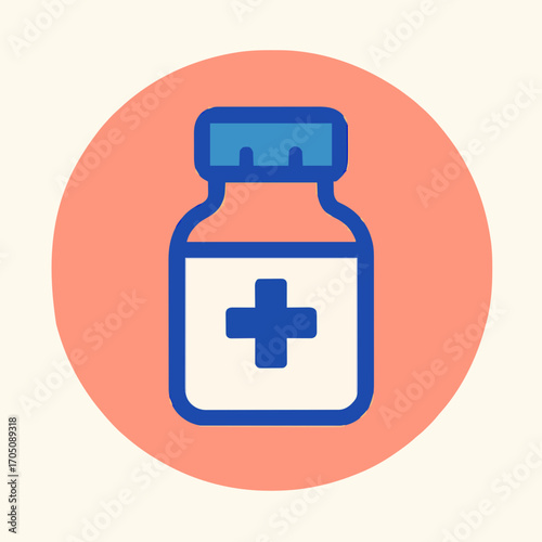 Icon symbols in general hospital areas