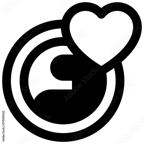 Ecology. Outlined stroke vector icon with black-filled details.