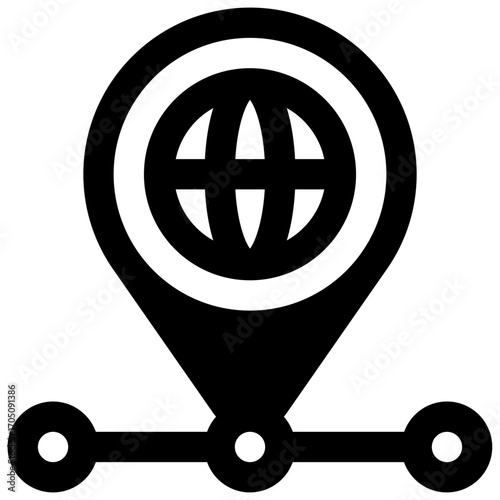 Mobility rights. Outlined stroke vector icon with black-filled details.