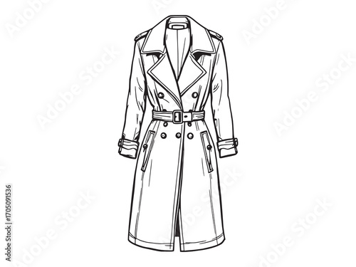 Trench coat classic elegant modern wardrobe essential