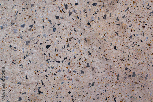 Billede på lærred Stone concrete floor decoration concrete floors with small rock polished