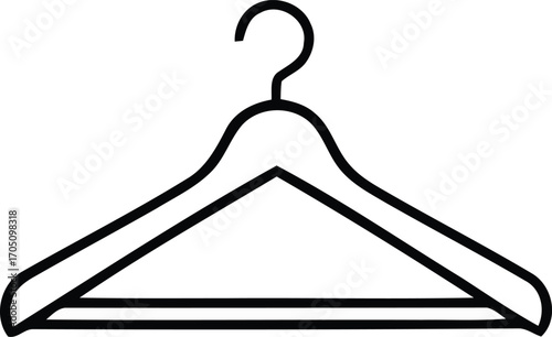 coat hanger isolated on white background